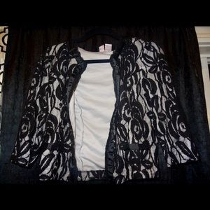 Love On A Hanger Black Rose Lace Jacket